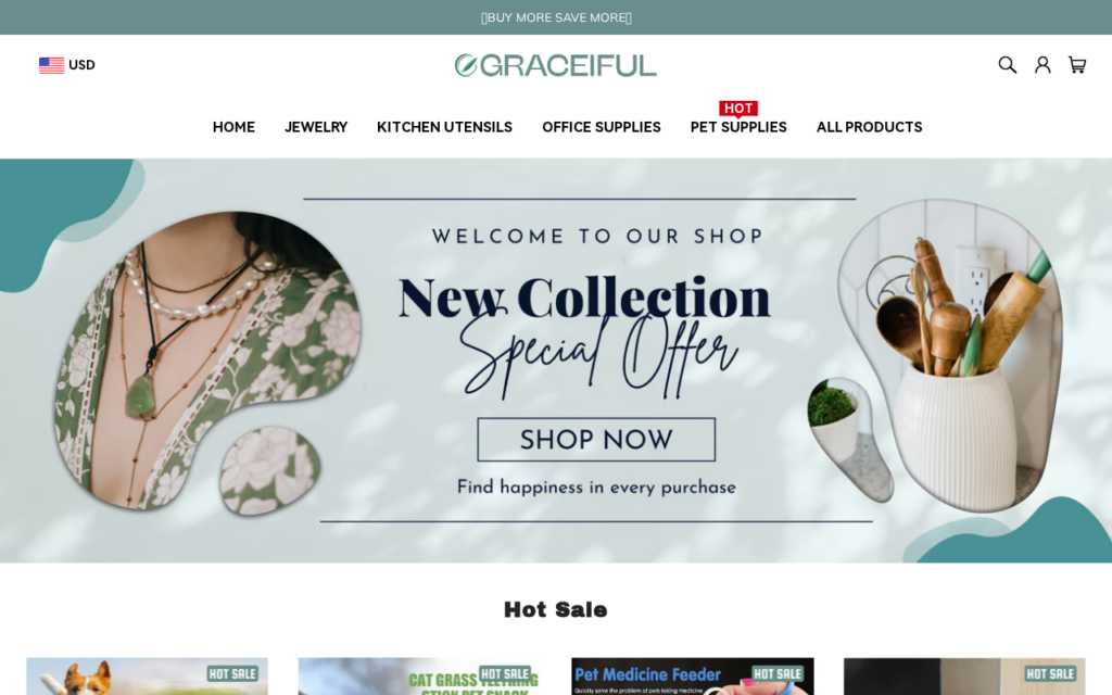 Graceiful.com EXPOSED - Fake Store or Legit? What We Found 1 Graceiful.com scam