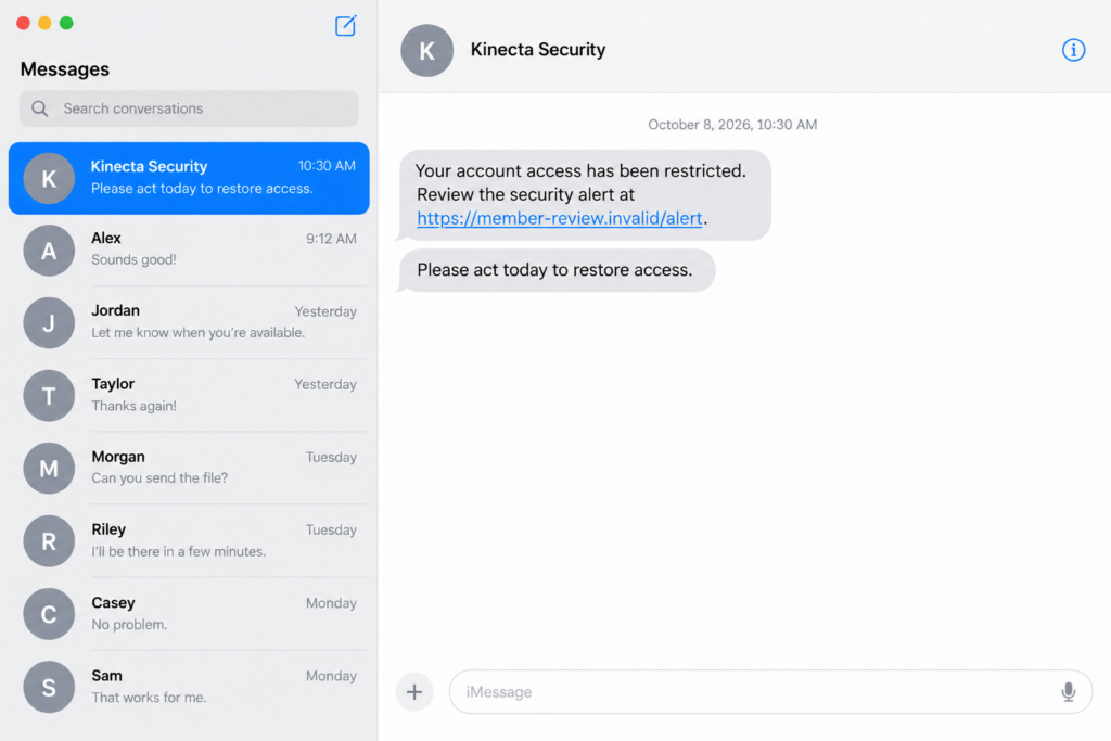 Kinecta Scam Texts: Fake Account Alerts That Target Your Login And Codes
