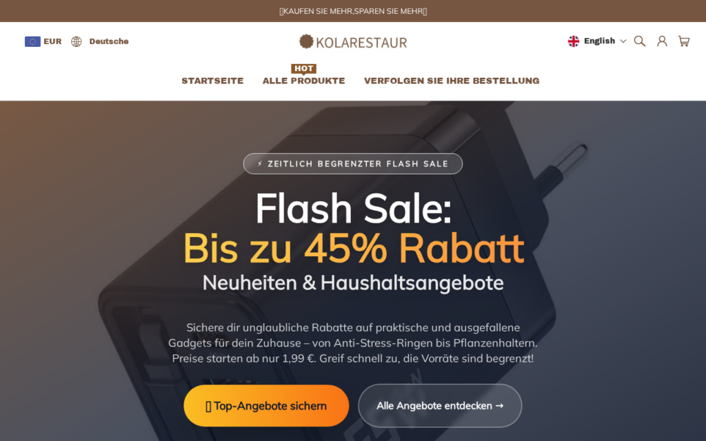 Kolarestaur.de EXPOSED - Real or Fake Store? Investigation 1 Kolarestaur.de scam