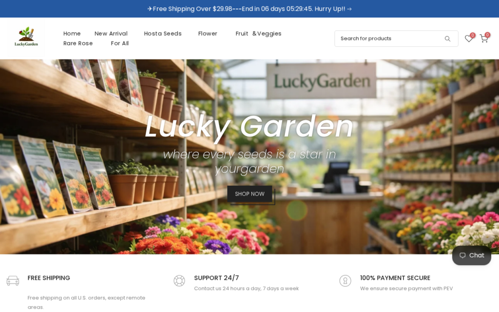 Luckygardenseeds.com scam