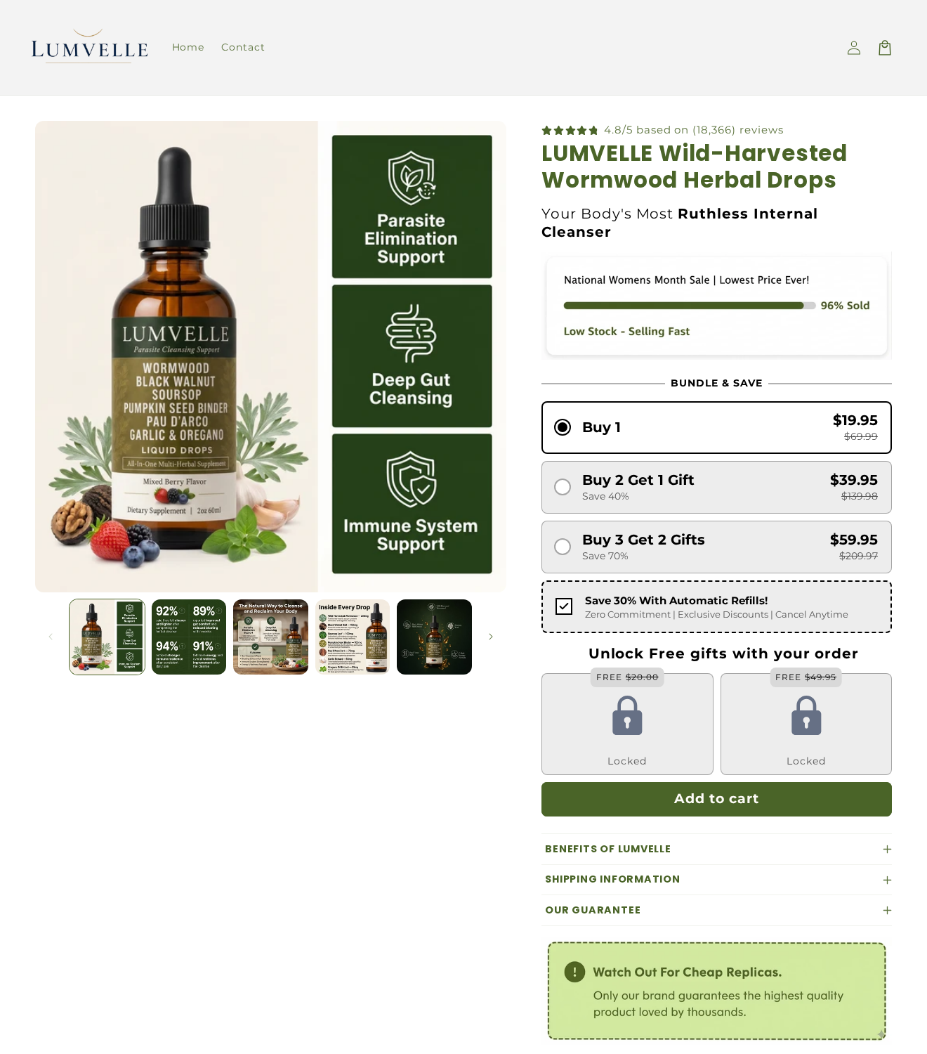 Lumvelle Drops: Scam or Legit? Parasite Claims and Refills Investigated 1 Lumvelle wormwood drops offer with bundle choices and an automatic-refills discount option