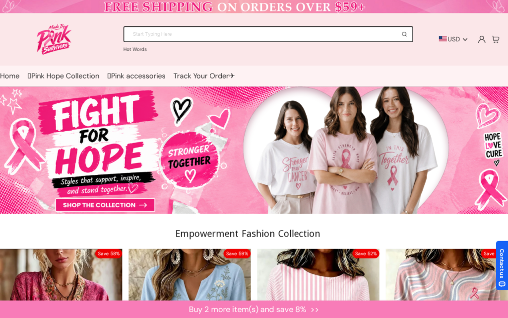 Madebypinksurvivors.com scam