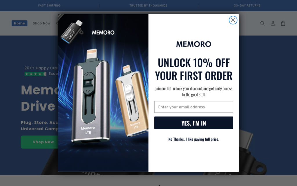 Memorodrive.com scam