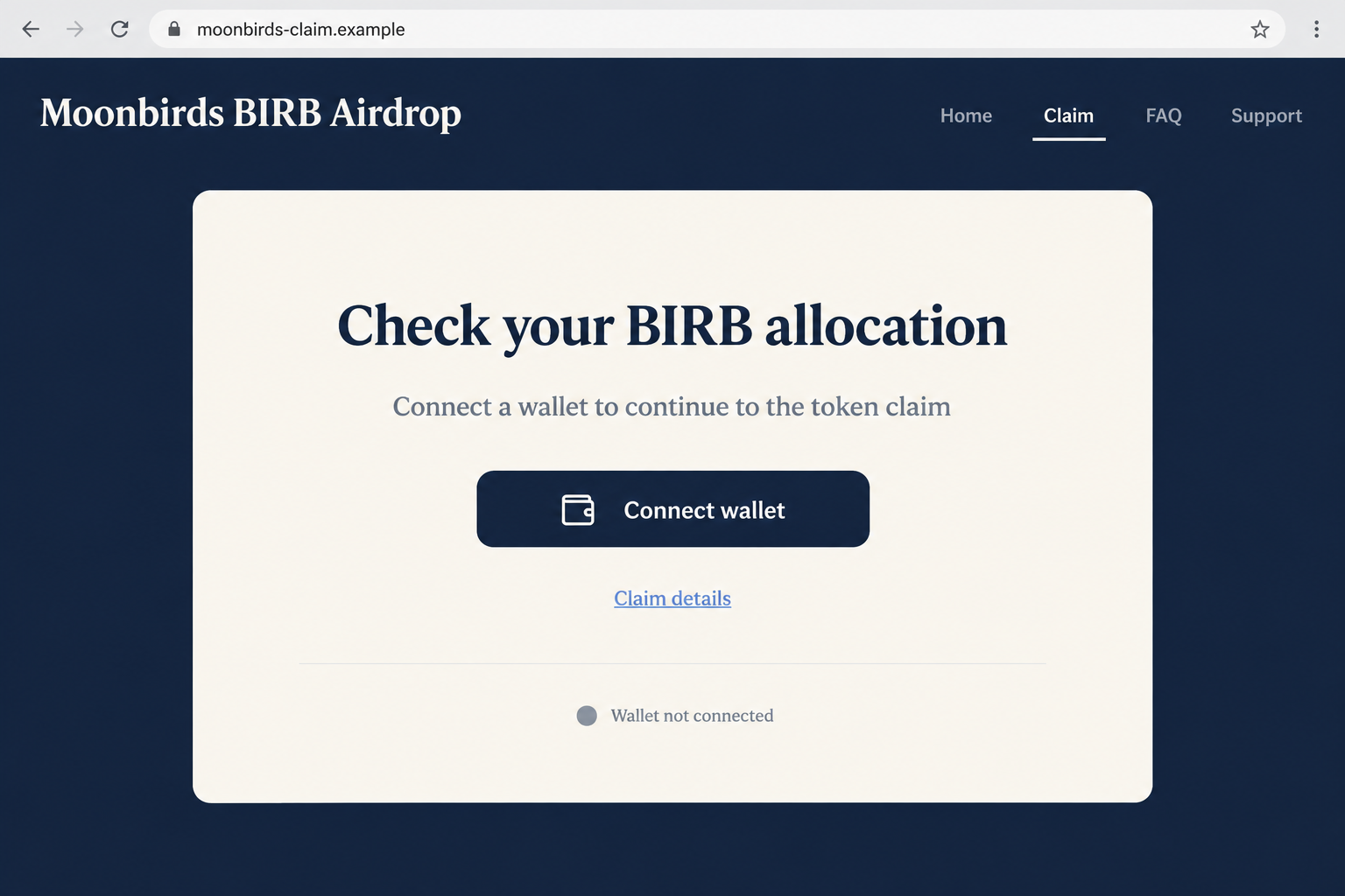 Moonbirds BIRB Airdrop Scam Exposed: Fake Claims and Wallet Theft Warning