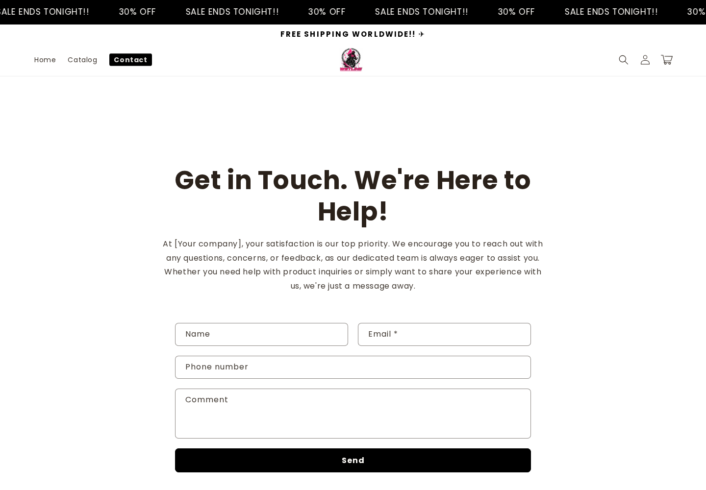 Wetline Jacket Reviews: Color Claims, Safety and Seller Gaps Explained 2 Wetline contact page still using the Your company placeholder above its contact form
