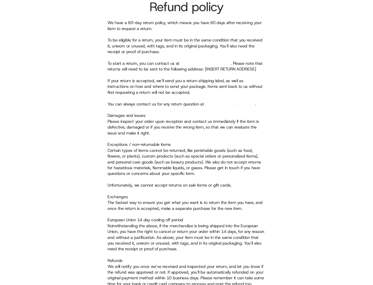 Henoura Nattokinase EXPOSED: Scam or Legit? Mixed Offer and Refills Checked 2 Henoura 60-day refund policy requiring unused goods, excluding sale items, and leaving the return address as an unfinished placeholder