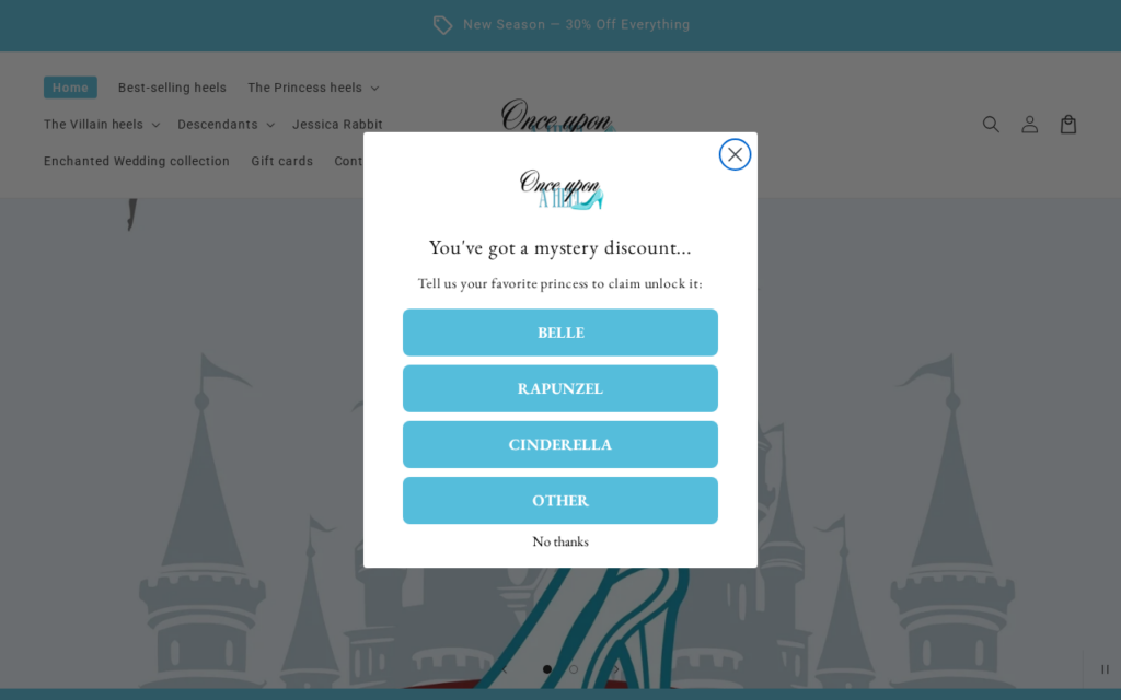Onceuponaheel.com scam
