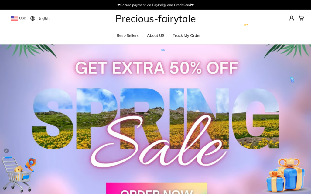 Precious-fairytale.com EXPOSED - Fake Store or Legit? What We Found 1 Precious-fairytale.com scam