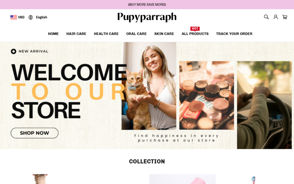 Pupyparraph.com scam