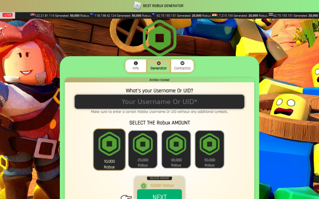 Robux-top.blogspot.com scam