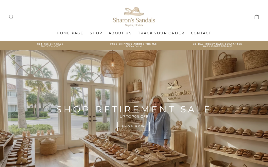 Sharons-sandals.com EXPOSED - Fake or Real Store? Our Findings 1 Sharons-sandals.com scam