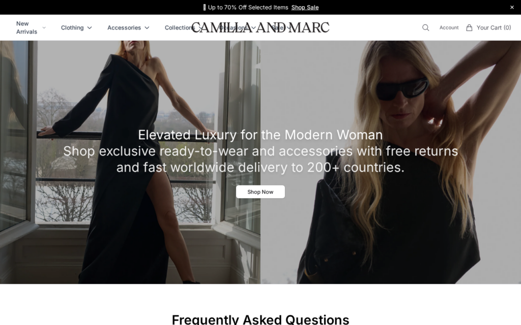 Shopcamillaandmarc.shop scam