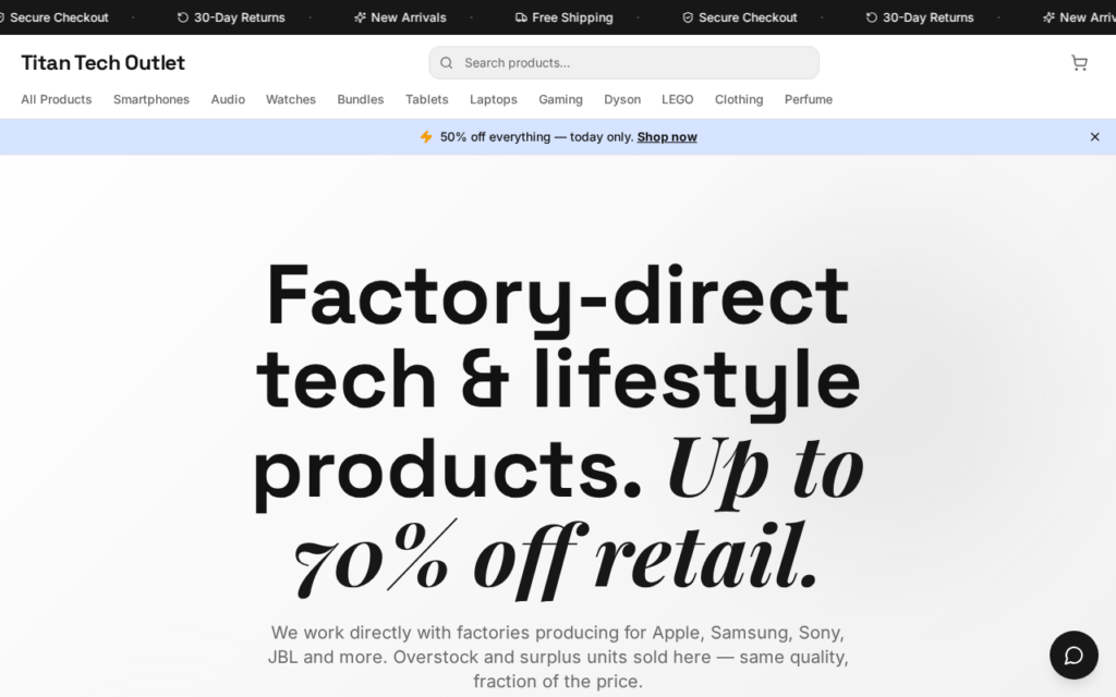 Shoptitantech.com scam