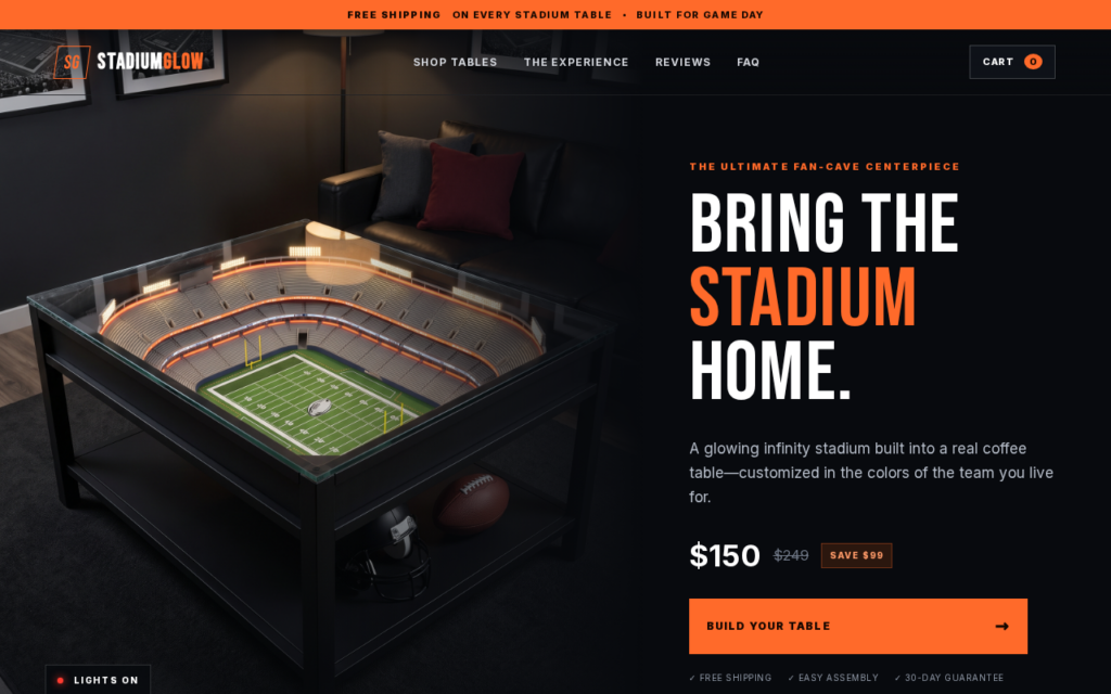 Stadiumglowtables.com EXPOSED - Scam or Legit? What to Know 1 Stadiumglowtables.com scam