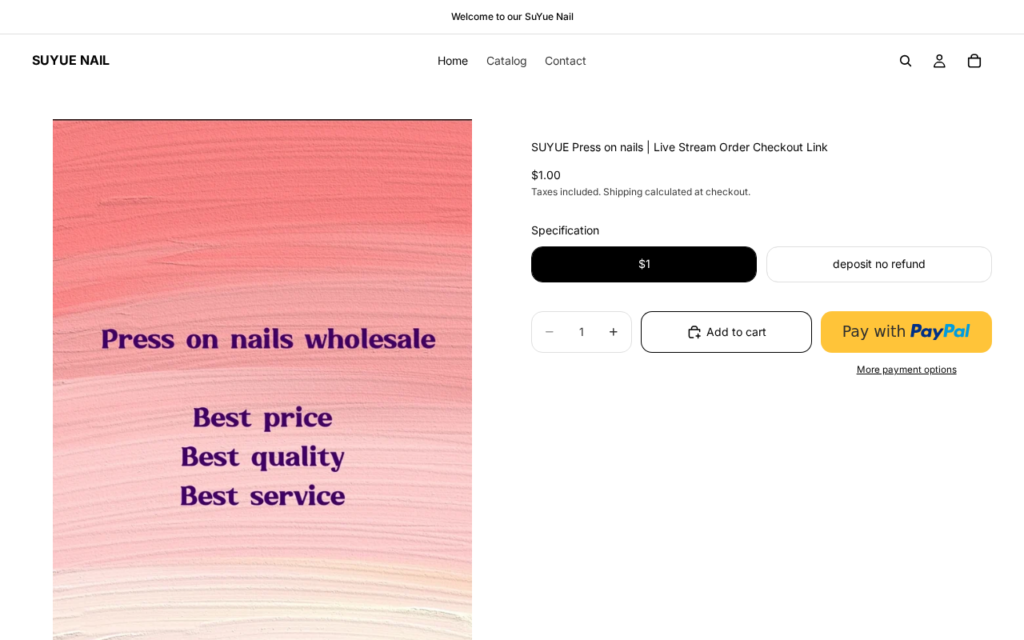 Suyuenail.com scam