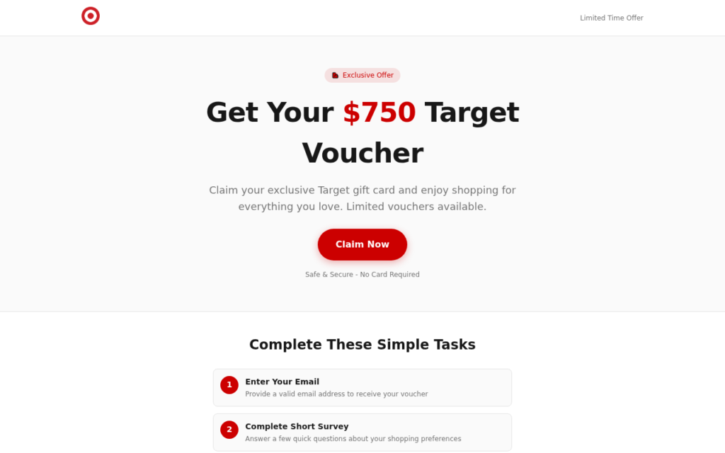 Tardeals.info EXPOSED - Gift Card Bait or Real Reward? 1 Tardeals.info scam