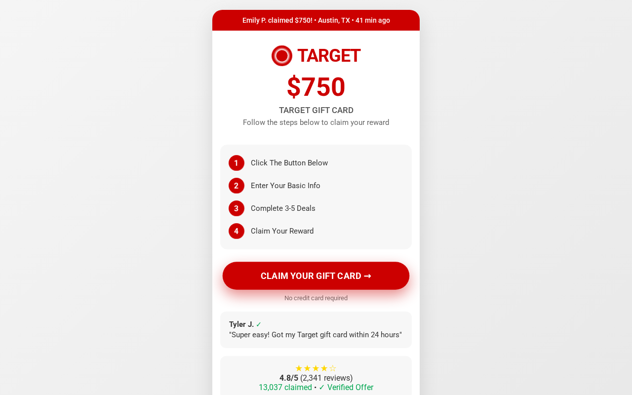 Is Target-750-drab.vercel.app Gift Card Real? What We Found