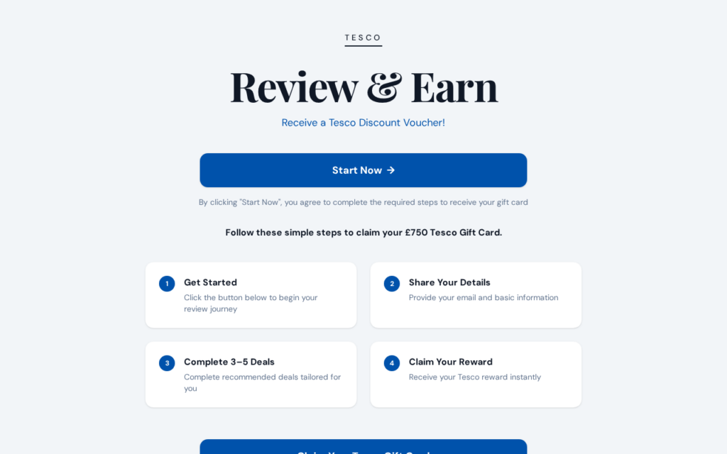 Tescofinds.store scam