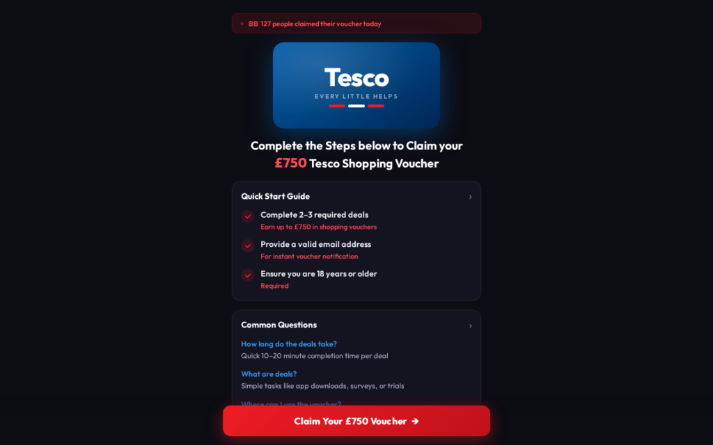 Is Tescovoucher.pages.dev Gift Card Real? What We Found 1 Tescovoucher.pages.dev scam