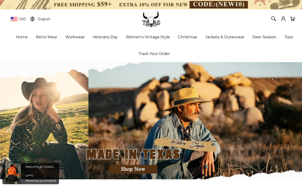 Texasretrowear.com scam