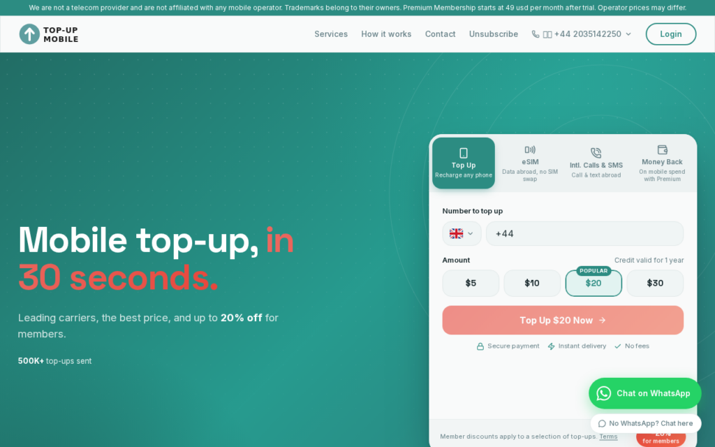 Topup-mobile.co scam
