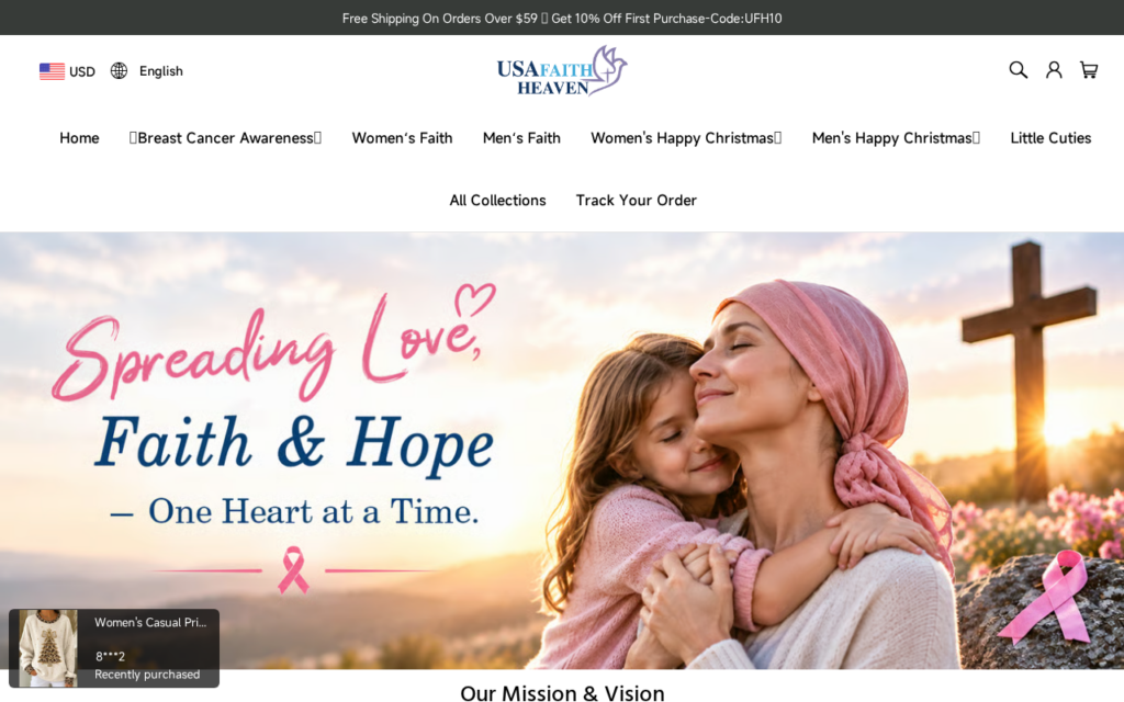 Usafaithheaven.com EXPOSED - Fake Store or Real? Read First 1 Usafaithheaven.com scam