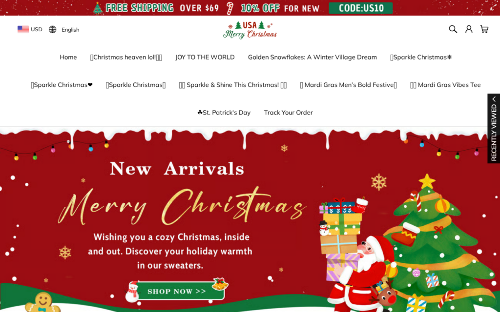 Usamerrychristmas.com scam