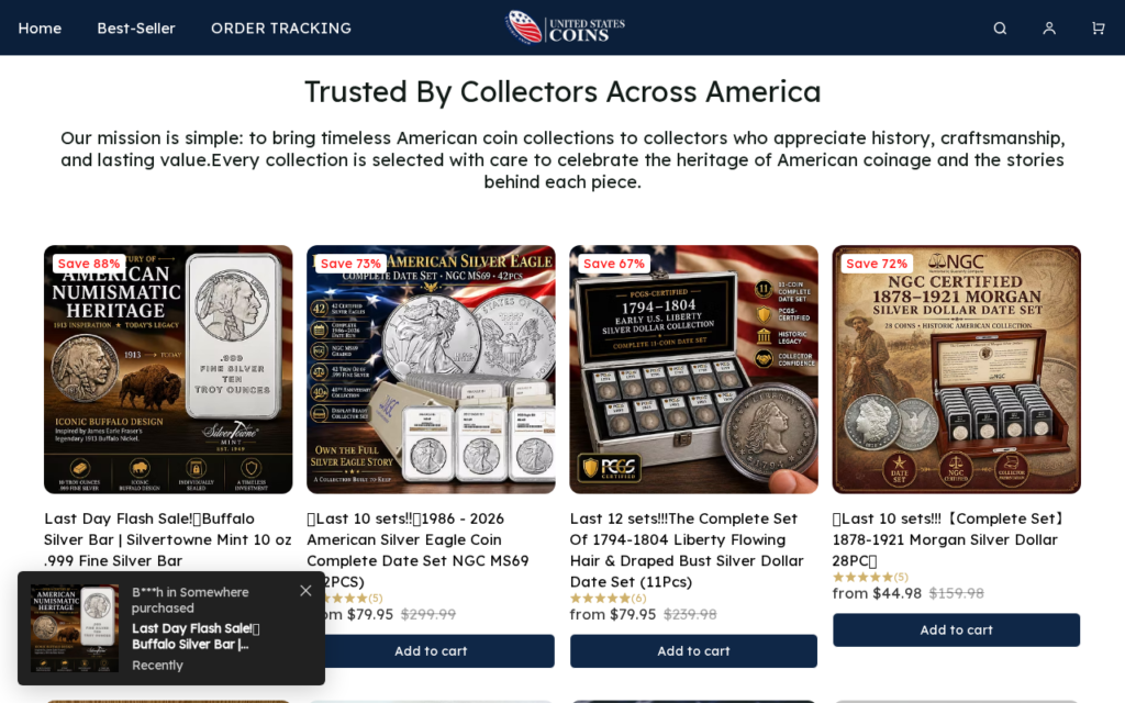 Uscoinsonline.shop scam
