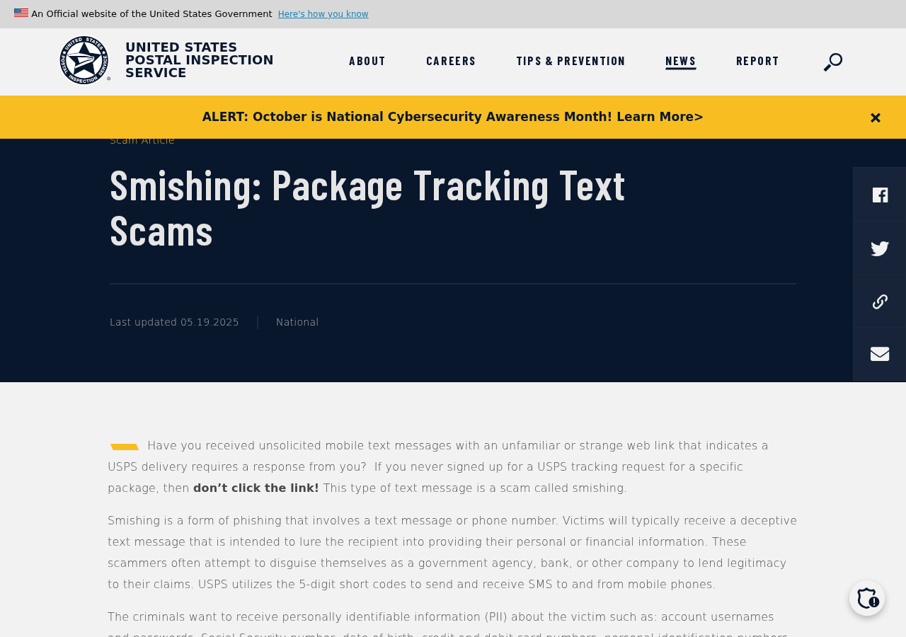 USPS Reschedule Delivery Scam: Fake Parcel Texts That Steal Your Card Data 1 Original US Postal Inspection Service warning about package tracking text scams