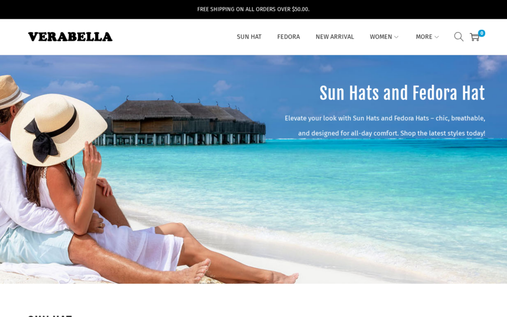 Verabellasunhats.com scam