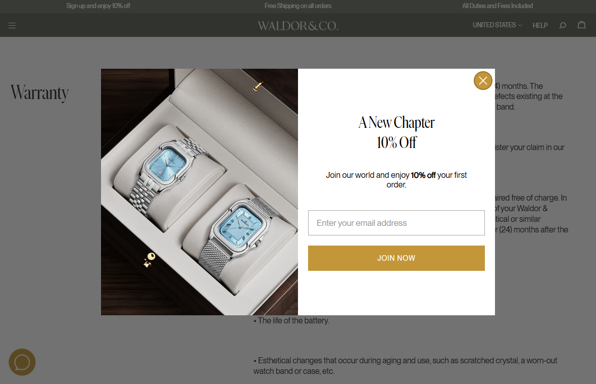 Waldor & Co. Review: The 30-Day Return Rule Watch Buyers Need to Read First 2 Waldor and Co warranty page describing 24-month defect coverage and exclusions
