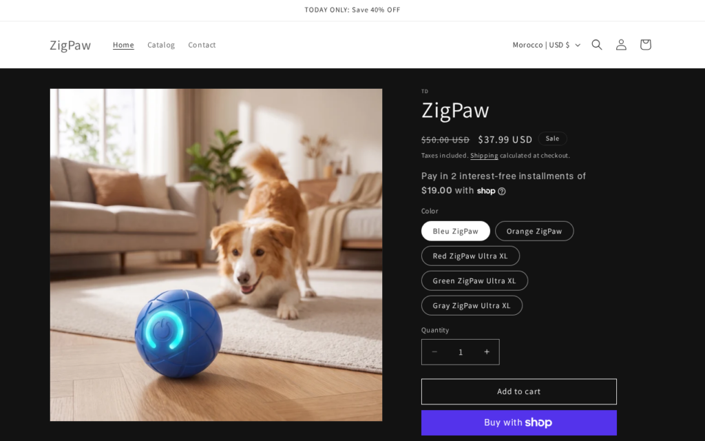 Zigpaws.com scam