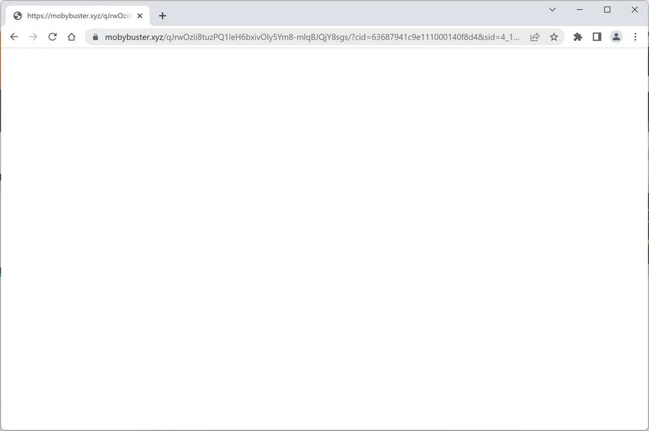 Screenshot of Mobybuster.xyz Ads