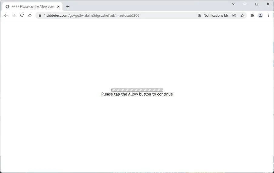 Remove Viddetect.com Pop-up Ads (Virus Removal Guide) 1 Image: Chrome browser is redirected to Viddetect.com