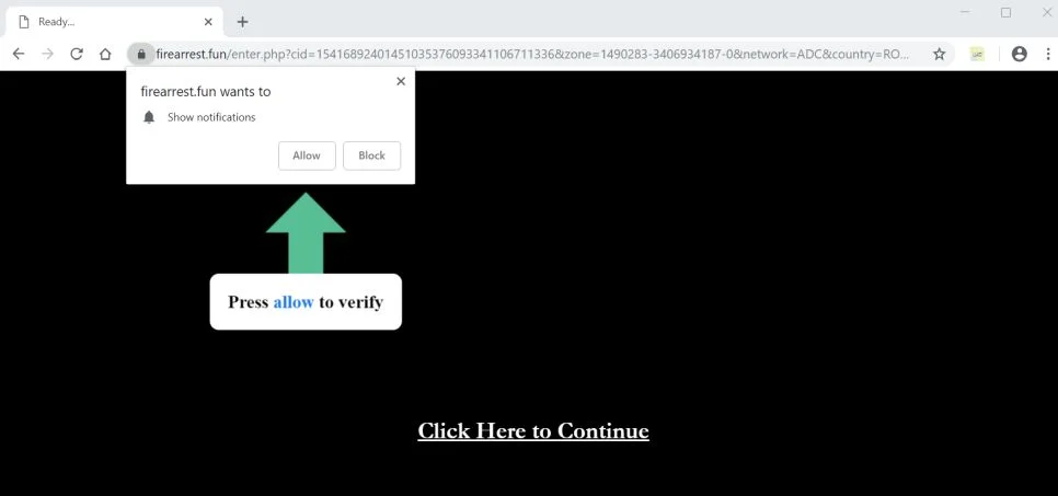 firearrest.fun redirect virus