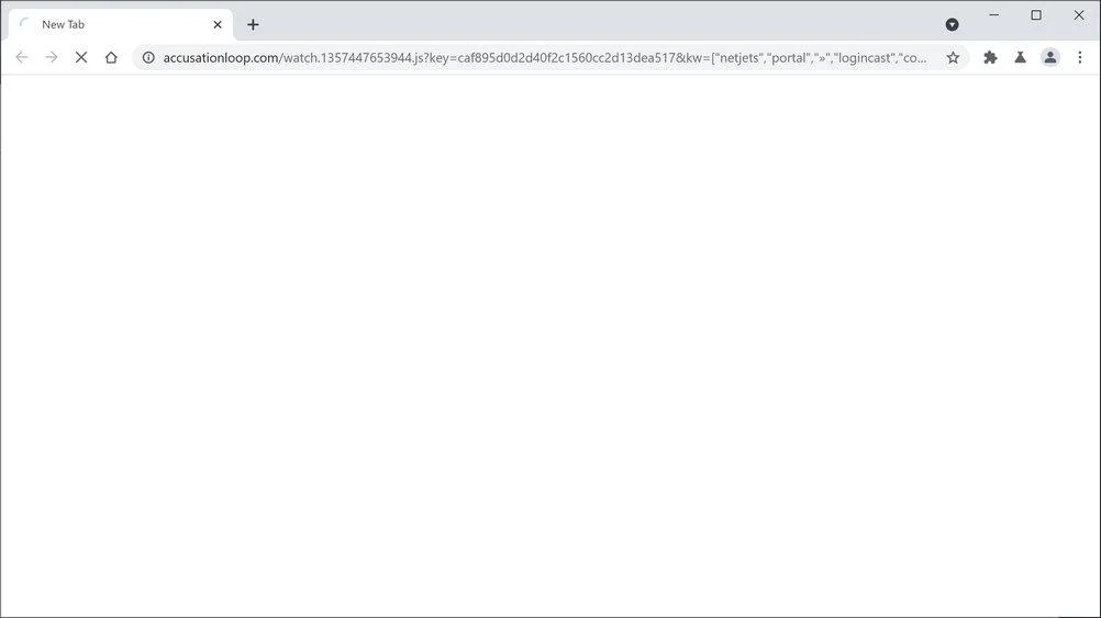 Remove Accusationloop.com redirect (Virus Removal Guide) 1 Image: Chrome browser is redirected to Accusationloop.com