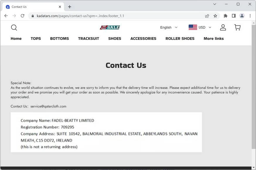 Kadatars.com scam