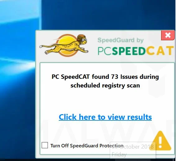 PC Speed Cat adware