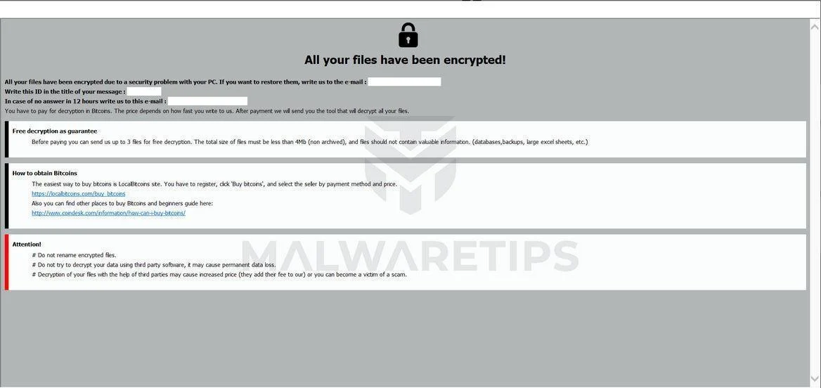 Image: [ArtemisDC@keemail.me].kobos ransomware