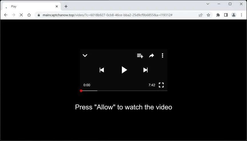 Image: Maincaptchanow.top Ads