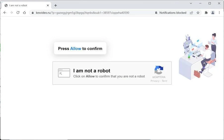 How to Remove Kexvideo.ru Pop-up Ads (Virus Removal Guide) 1 Image: Chrome browser is redirected to Kexvideo.ru