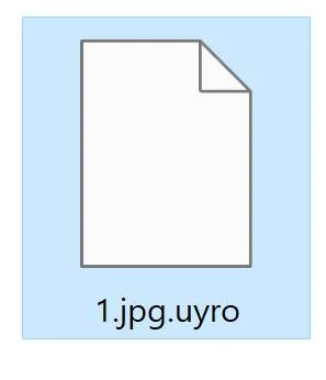 Image: File encrypted by the UYRO Ransomware