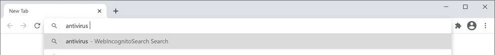 Image: Chrome browser is redirected to WebIncognitoSearch Search