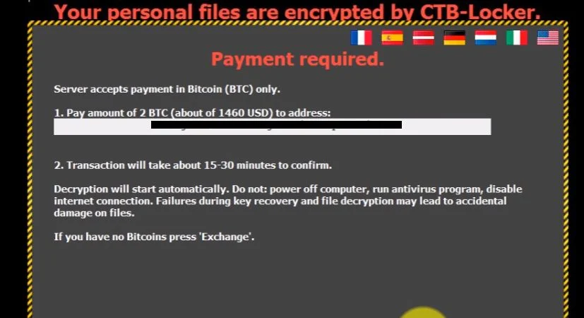 CTB-Locker bitcoins payment CTB-Locker malware