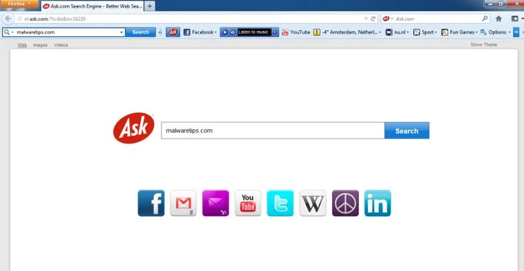 [Image: Ask toolbar and search]