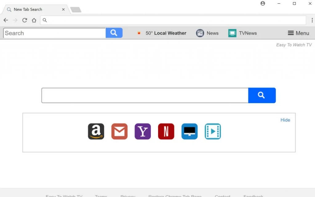 My Utility Box New Tab Search