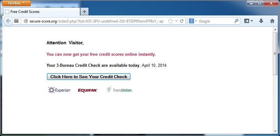 [Image: Secure-Score.org popup virus]
