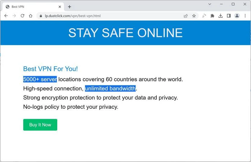 Image: Best VPN For You! Scam