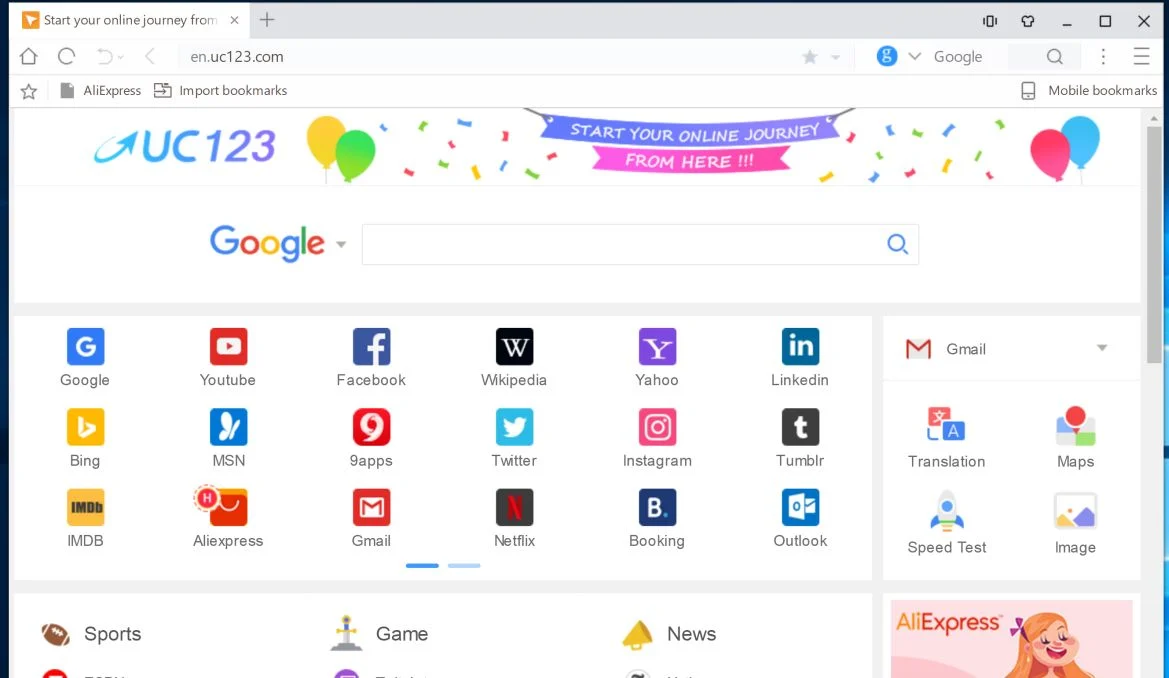 UC Browser Adware