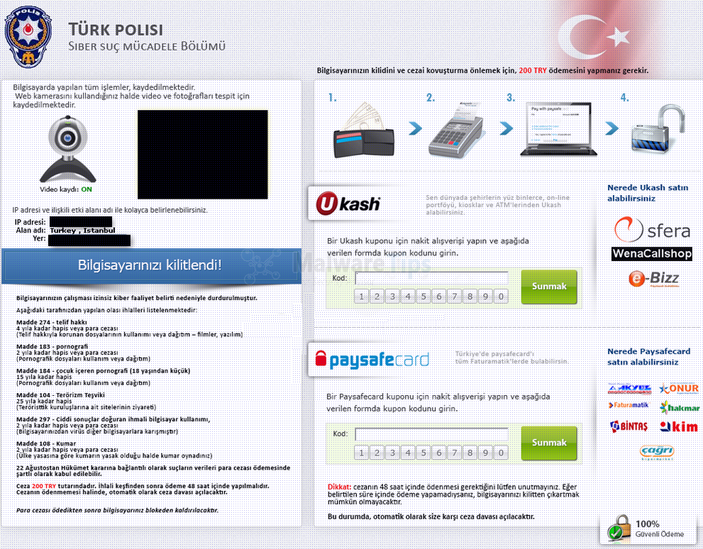 Turk Polisi Virus Turk Polisi Ukash